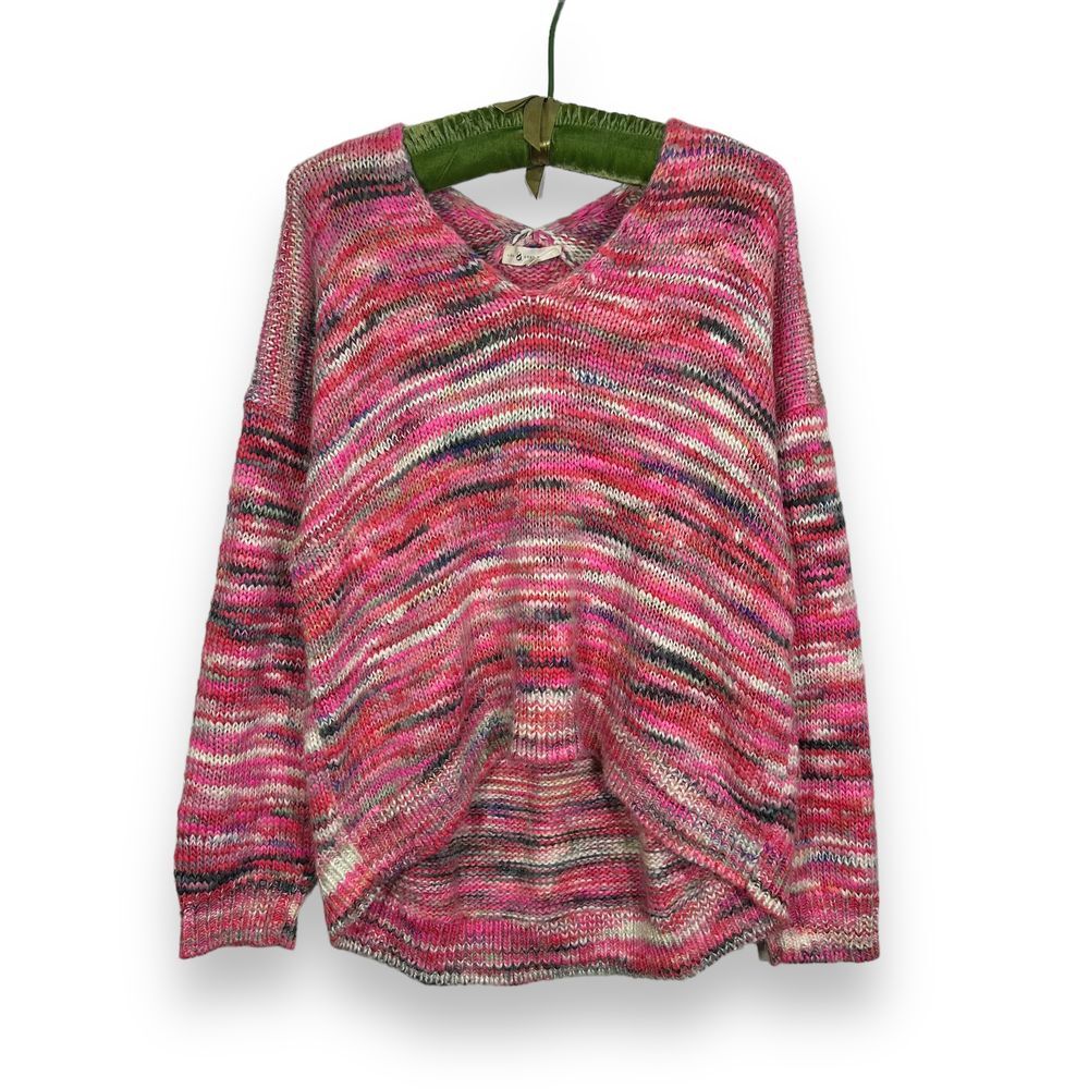 Lou and Gray Wool Blend Oversized Knit Sweater Womens XL Pink